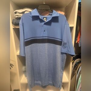 FootJoy Men's Two-Tone Blue Polo Shirt